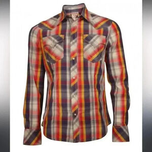 [3XL]True Religion Multi Coloured Snap Button Western LS  Shirt